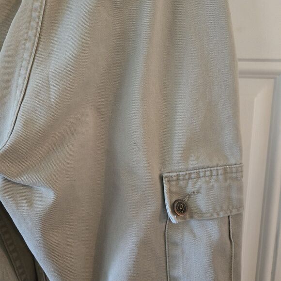 Vintage 90s Y2K L.E.I. Juniors Size 3 Tan Khaki Surplus Cargo Pants Made In USA - Picture 10 of 11